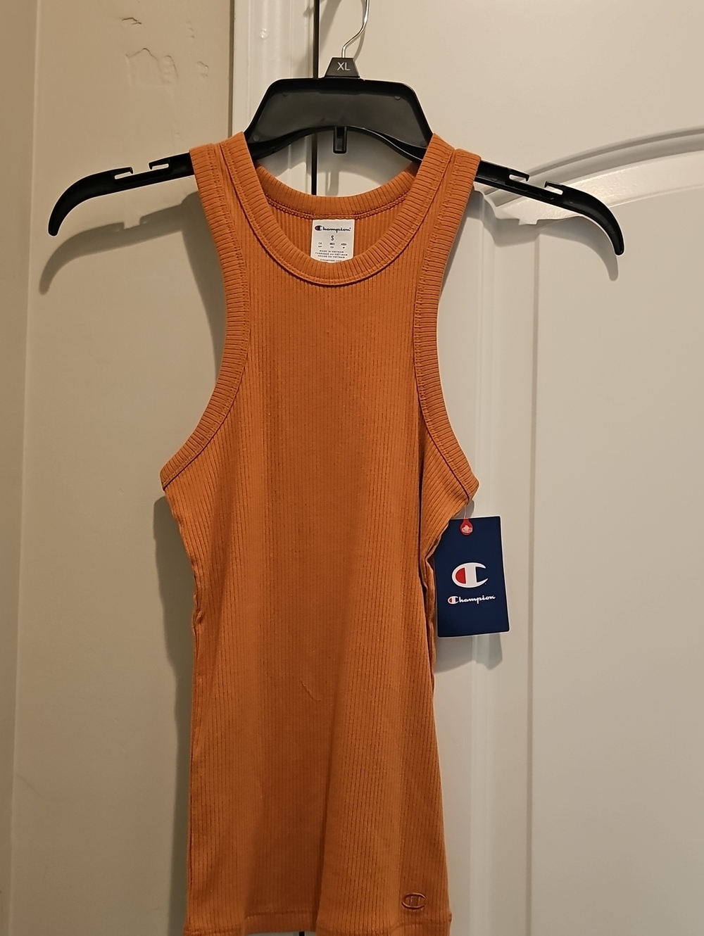 Champion Women's Ribbed Racerback Tank - Burnt Orange